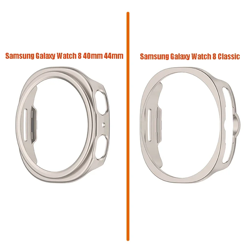 PC Case For Samsung Galaxy Watch 8 40mm 44mm 8 Classic 46mm Hollow Hard PC Protective