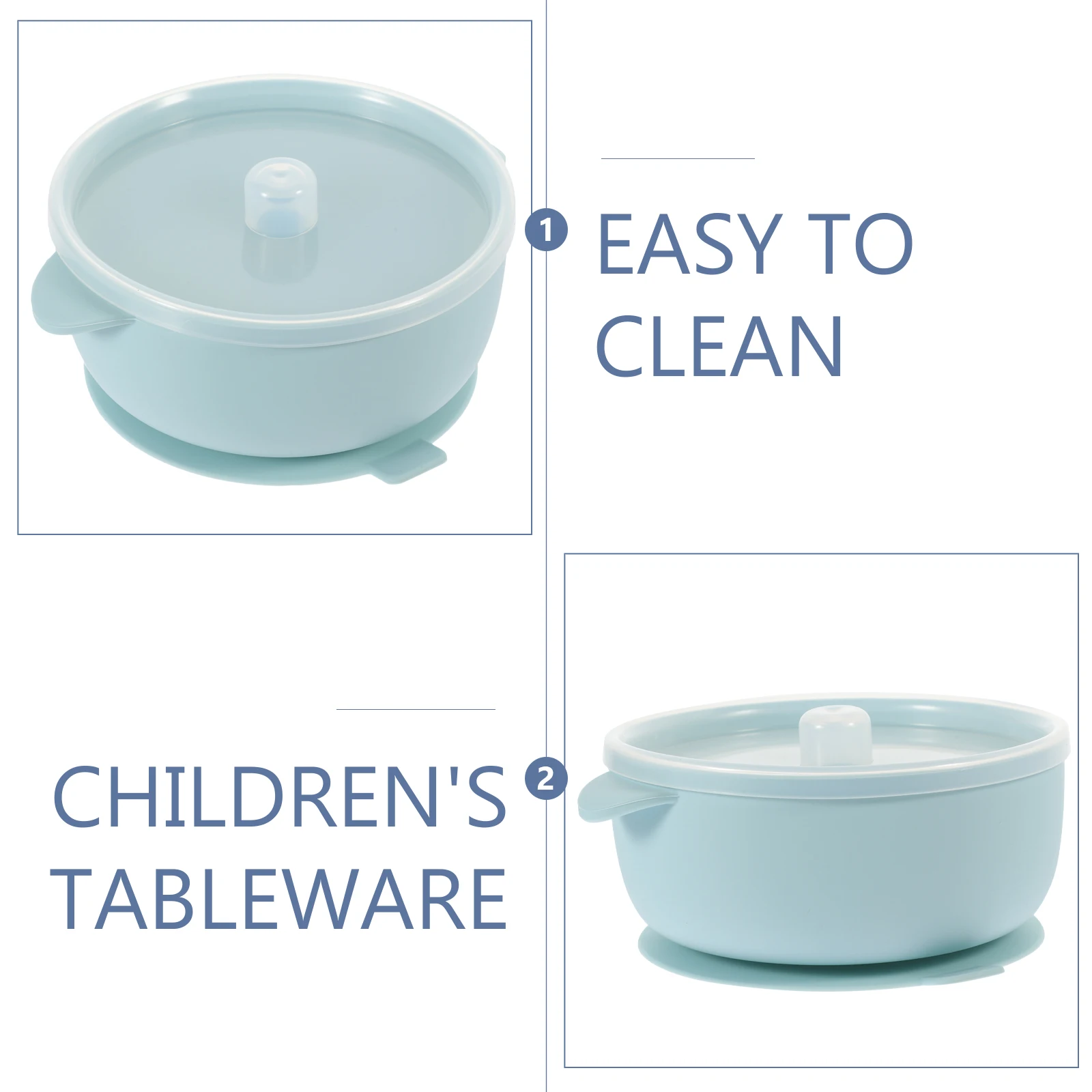 

Stainless Steel Kids Bowl 304 Food Grade Thick Insulation Anti Scalding Suction Cup Non Slip Bottom Handles
