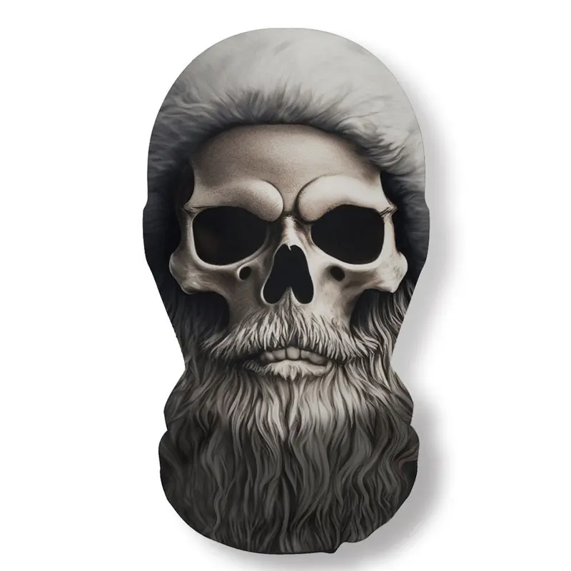 คริสต์มาสSeries Skull Mask Partyคอสเพลย์Santa Clausตาข่ายยืดหยุ่นBreathable Full Faceหน้ากากตลกProps Balaclava Headcovers