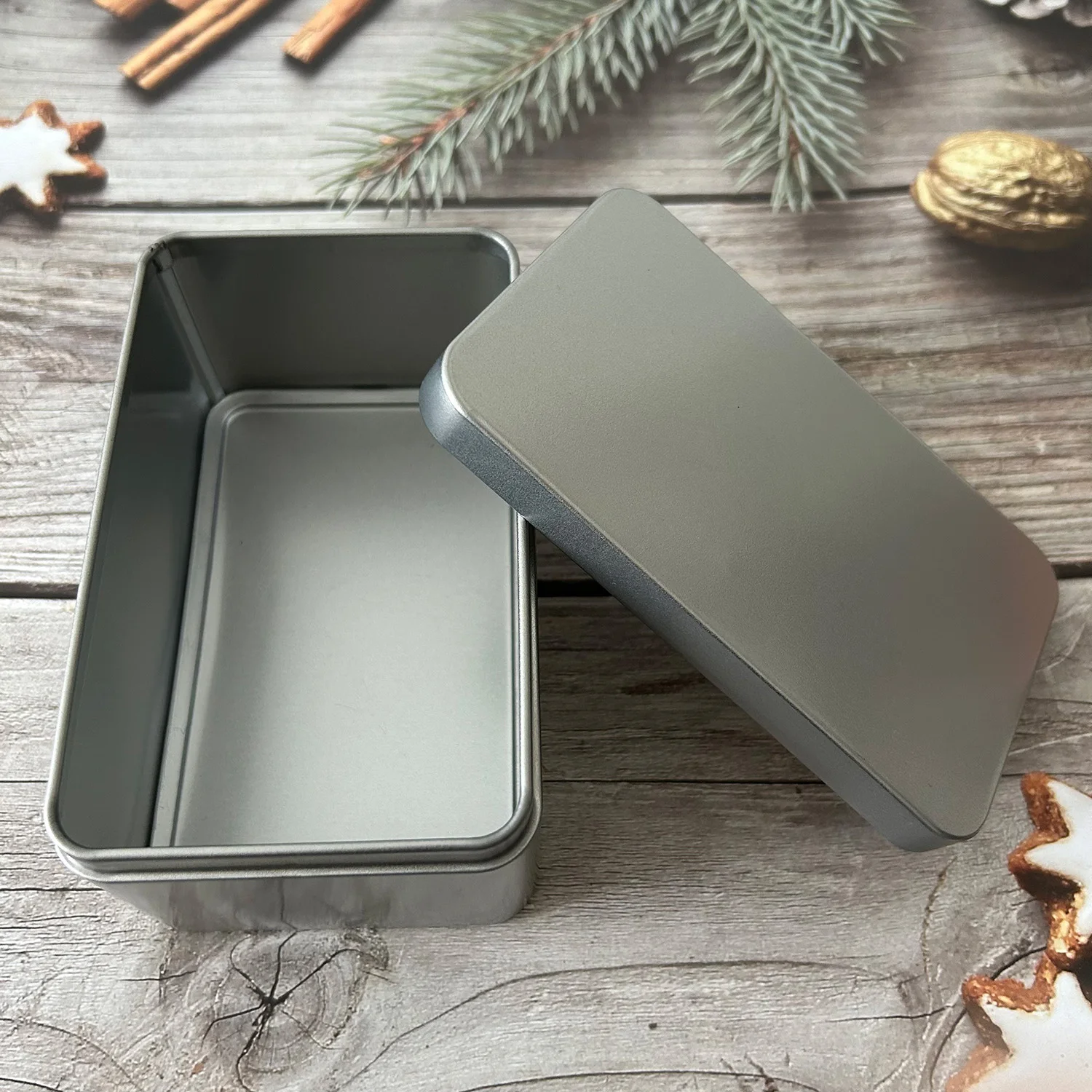 Iron Can Hold Two 12X7cm Tarot Cards Oracle Protection Box Large Rectangular Size