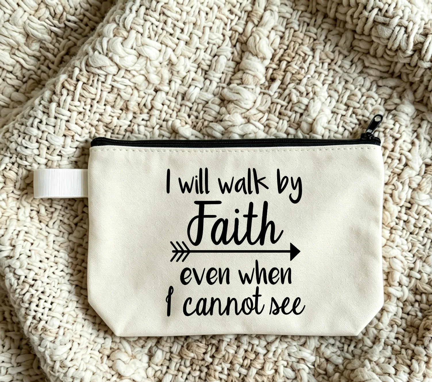 Way Maker Miracle Worker My God Christian Zipper Stationery Storage Bag Faith Hope Love Jesus Print Reusable Cosmetic Bag