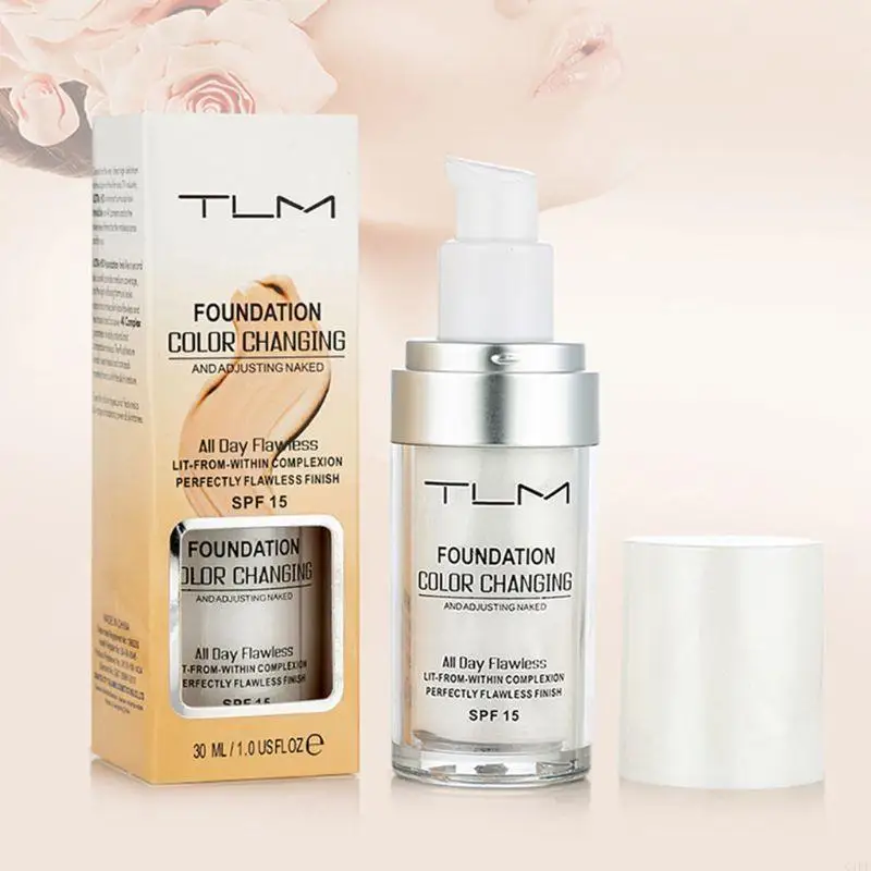

30ML TLM Concealer Cover Cream Colour Changing Warm Skin Tone Makeup,Face Liquid Cover Concealer