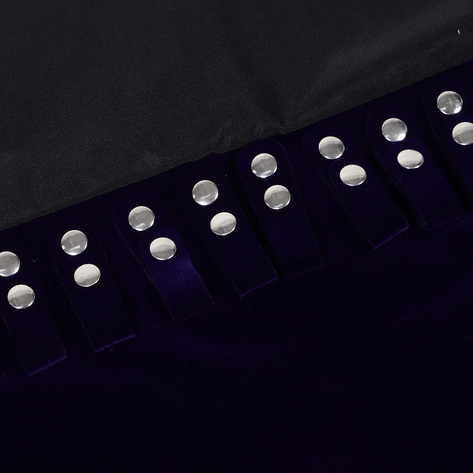 السفر مجوهرات لفة حقيبة الأزرق الفاخرة المنظم ل قلادة سوار أقراط حلقة ساعة الإسورة كيس التخزين المجوهرات المحمولة