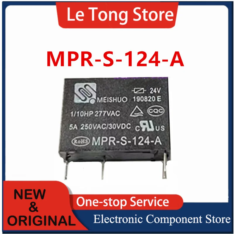 5PCS 10PCS Original relay MPR-S-112-A MPR-S-124-A Meiso 5A 4-pin relay a group of normally open