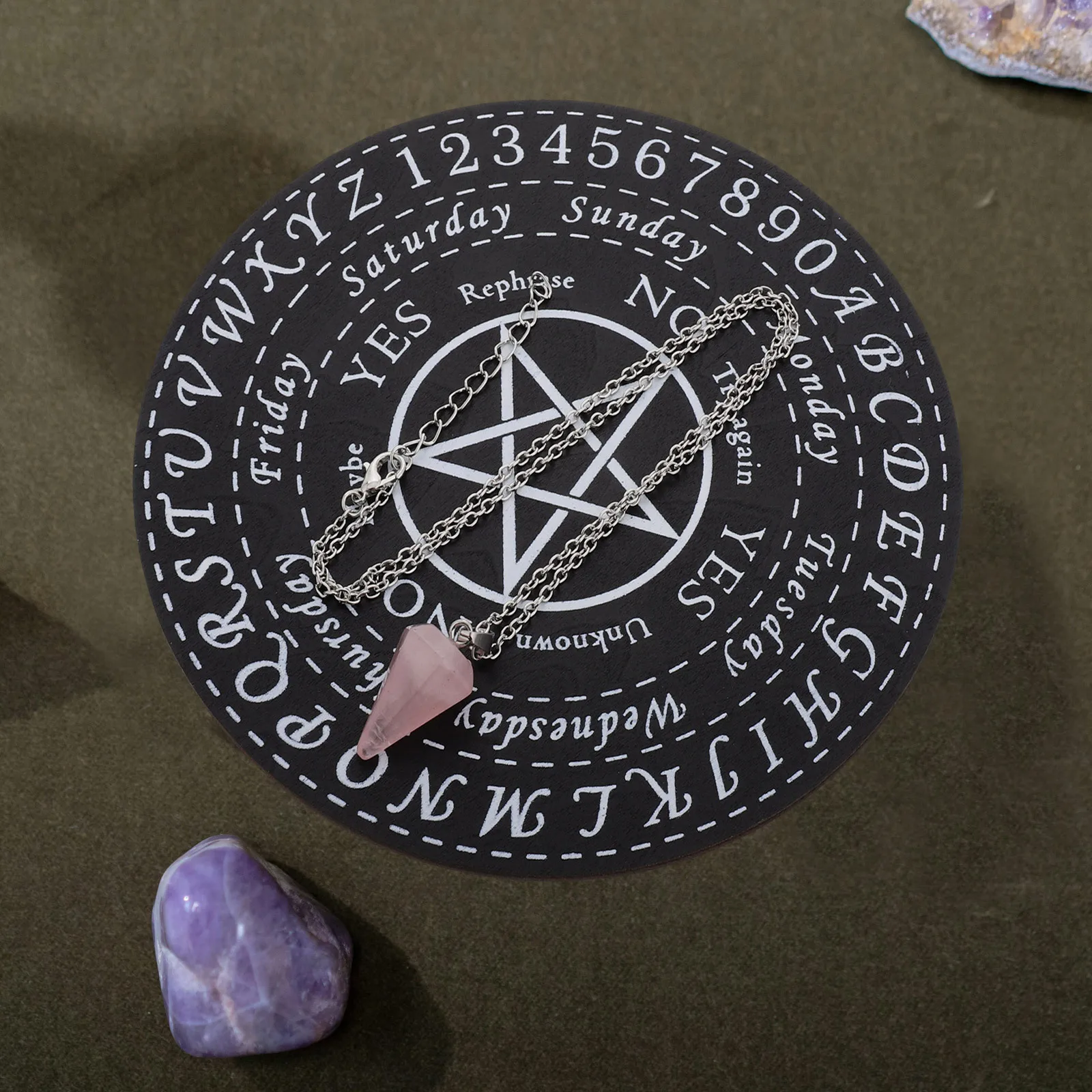 

1 комплект, деревянная маятниковая доска, резная тарелка для гадания, реквизит, декор для медитации, аксессуары для гадания, товары для дома