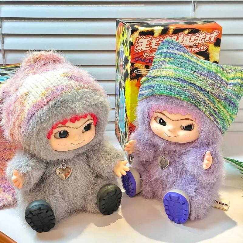 

Genuine Wakuku Fluffy Tide Party Series Vinyl Hand Ornaments Blind Box Cute Plush Doll Girl Birthday Gift Cute Table Ornaments