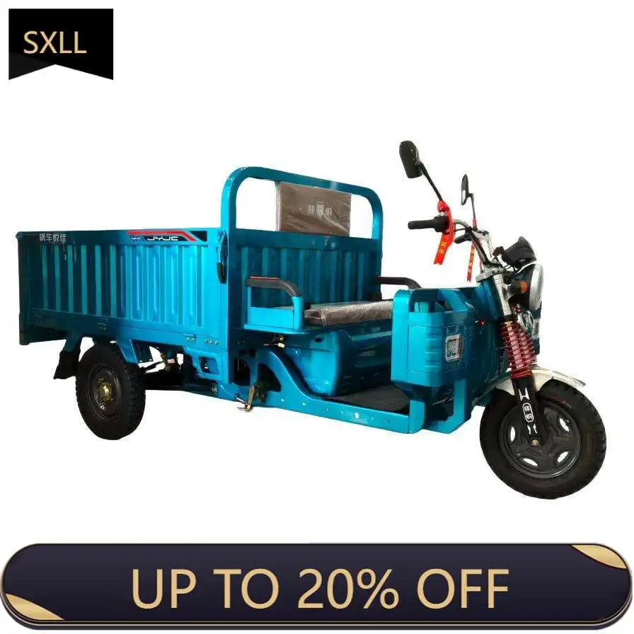

SXLL CCC certified 60V 1200W heavy-duty 1.8-meter open electric freight tricycle, with a load-bearing capacity of 1000 kg and a