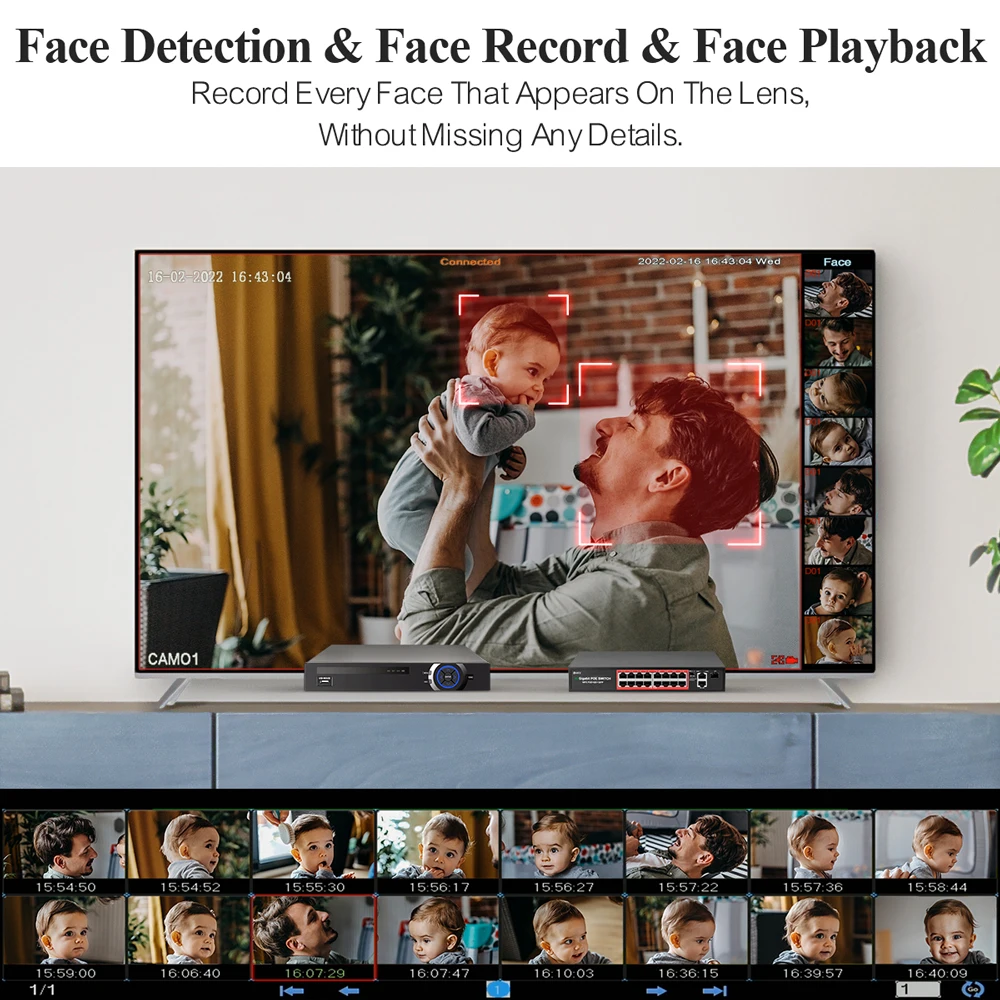 MISECU 32CH NVR 4K 5MP 8MP POE sistema de cámaras de seguridad AI detección facial Audio bidireccional vídeo CCTV XMEYE conjunto de vigilancia