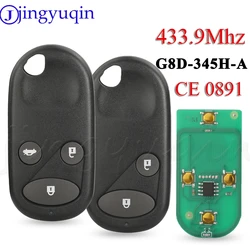 JYQ G8D345HA chiave per auto remota 433MHz per Honda Civic Accord CRV HRV FRV Jazz Fob Contol G8D-345H-A /344H-A/382H-A/348H-A/452H/350H