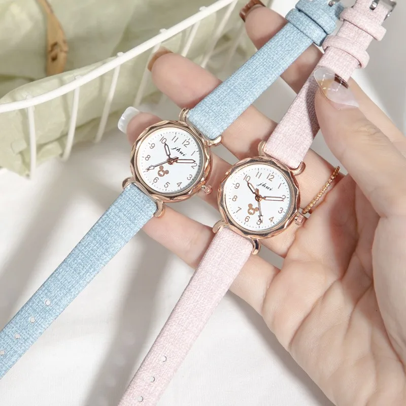 Popular new launch ladies cute little mouse head quartz watch gift watch