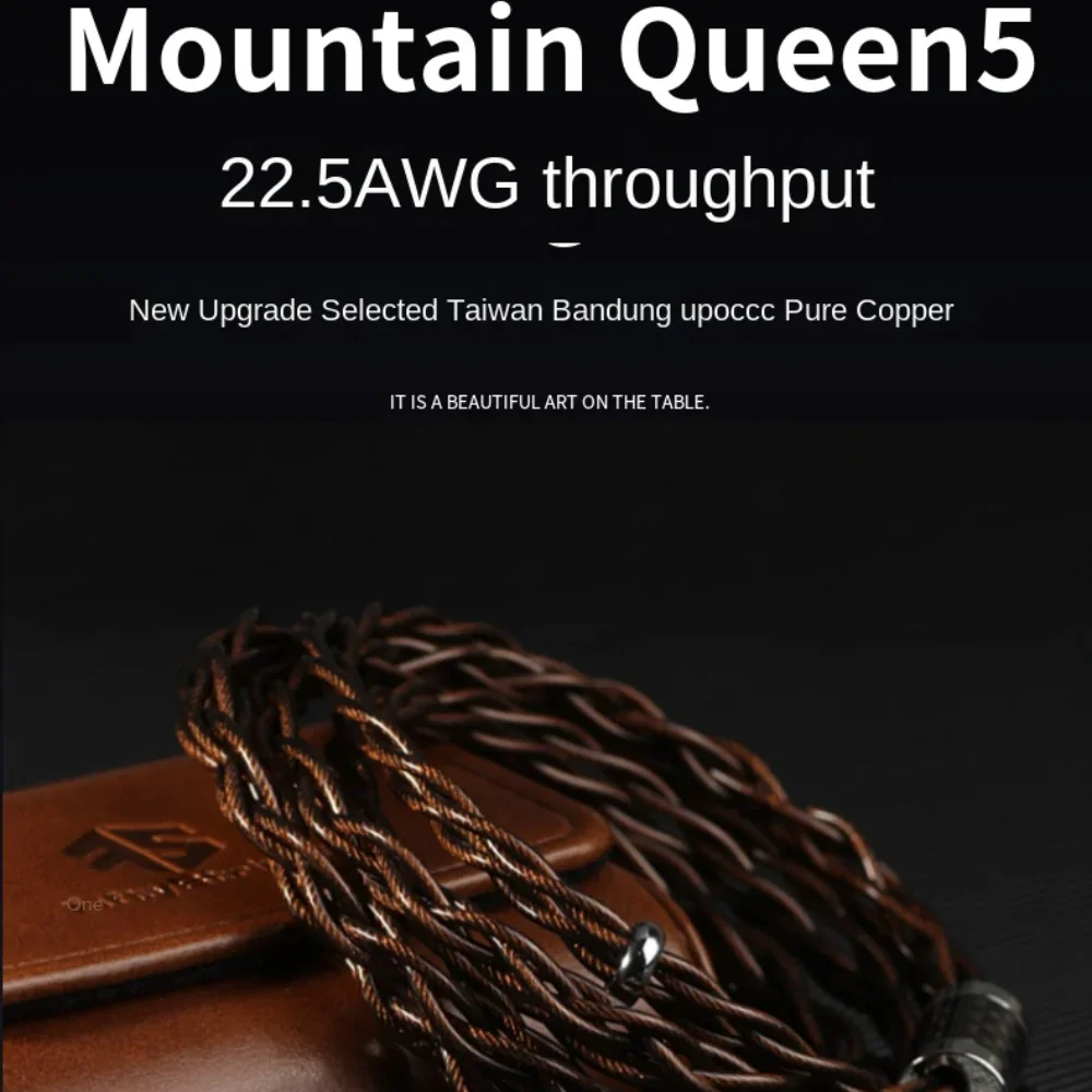 

FiftyStrings MQ5Upocc Pure Copper 22.5awg High Throughput Balance Cable 0.78 MMCX Mq3 Earphone Upgrade Cable Bandung