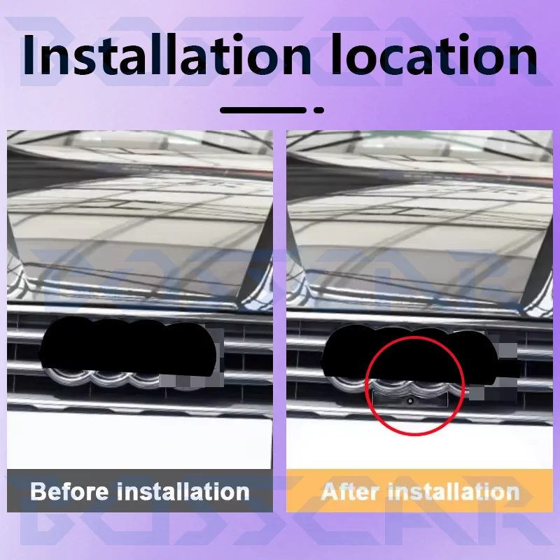 كاميرا الرؤية الأمامية للسيارة أودي A5 2019 OEM HD للرؤية الليلية كاميرا مقاومة للماء ملحقات إلكترونيات السيارات