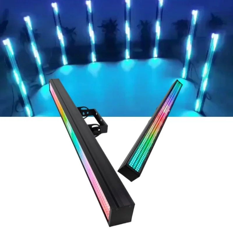 

High Quality 240*0.5W RGBW LED Strip 48+24 Segments Strobe DMX512 Control Full-color Stage Light For Event