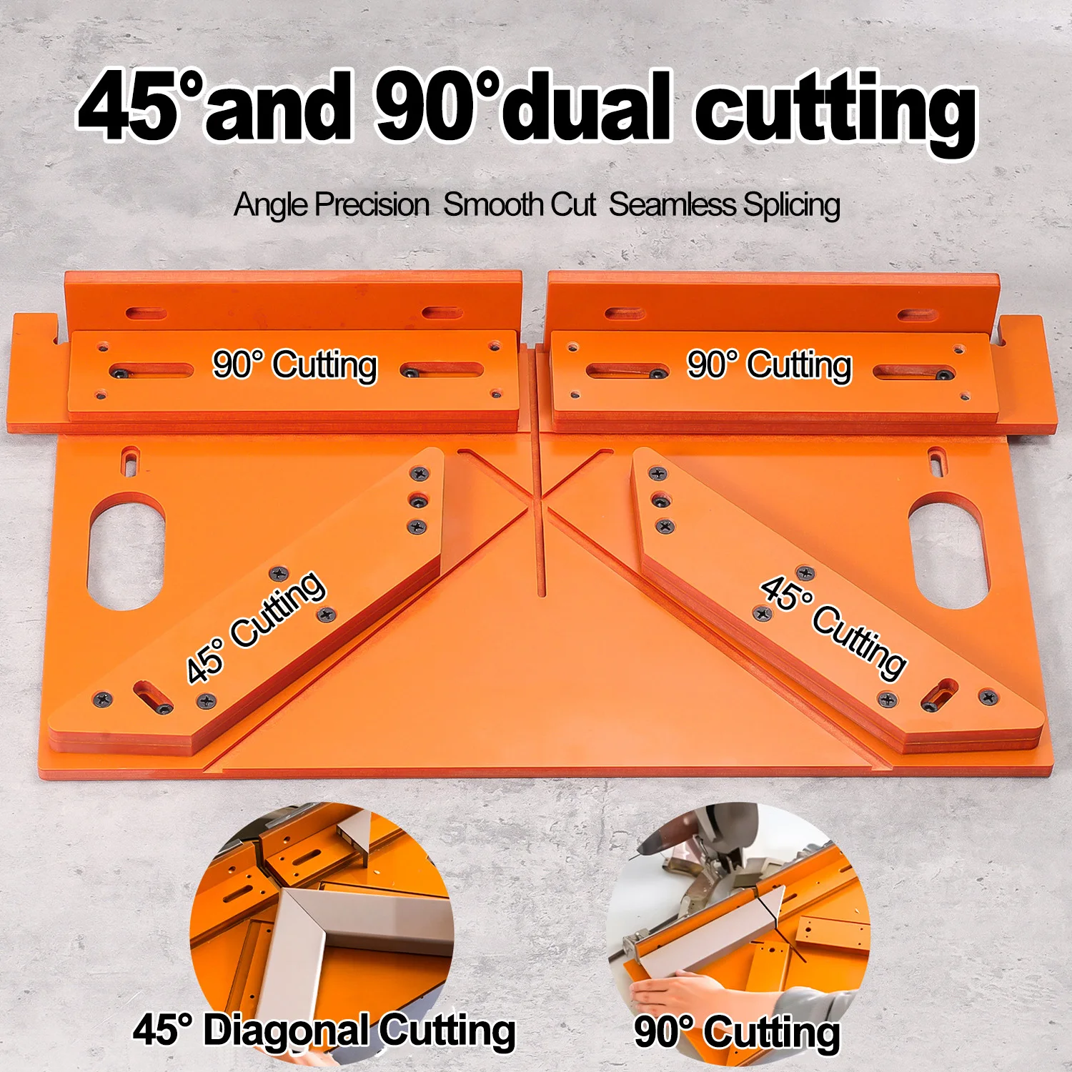 أداة قطع ميتري لإطار الباب الخشبي أداة 45/90 درجة، عالية الدقة، قالب قطع أسلاك إطار الباب الصلب والمتين #3