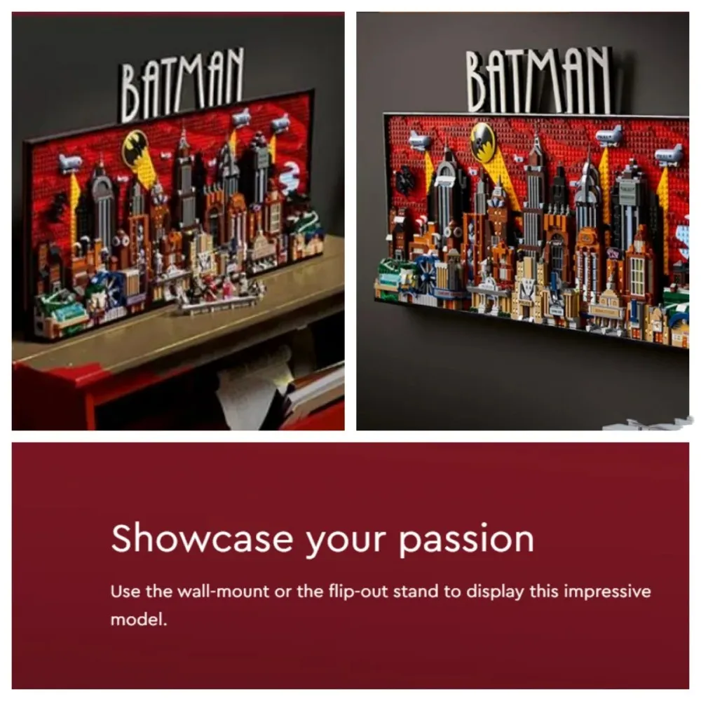 2025 nuevo 4210 serie de Anime Bat City arquitectura Skyline arquitectura modelo ladrillo conjunto niño cumpleaños regalo de Navidad