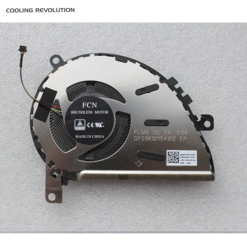 New Original Laptop CPU Cooling Fan For Asus Zenbook 14 UX434F UX434FCL Flip UX463F FLM2 DFS5K12115491Z 13NB0MW0T01021