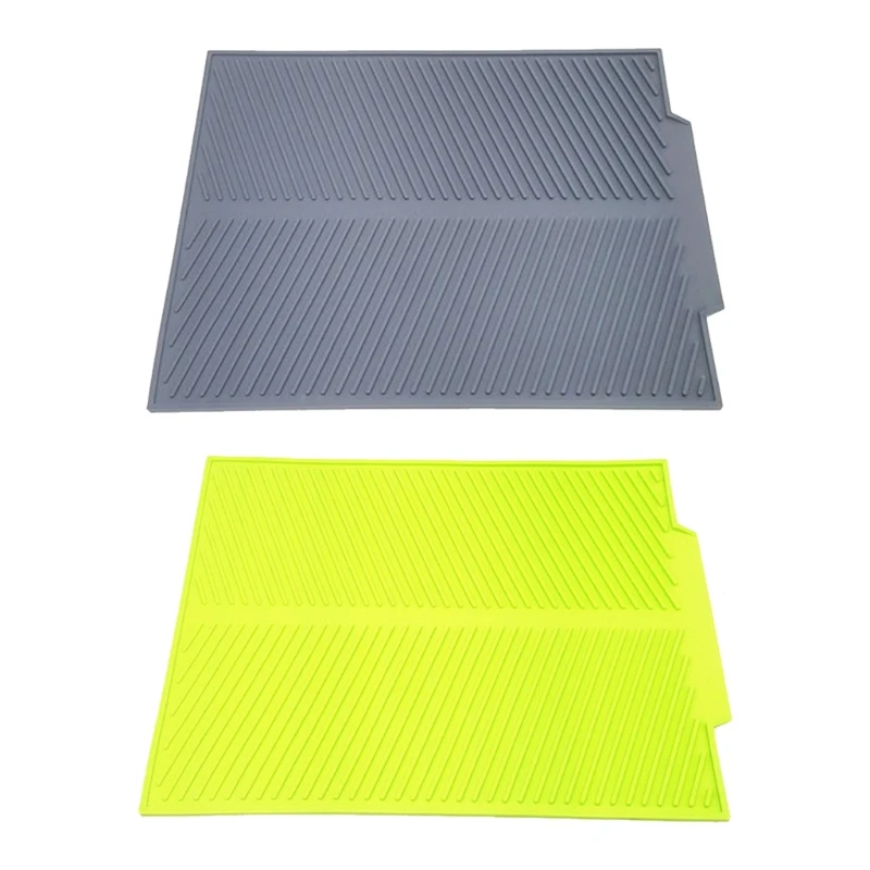 

Silicone Dish Drying Mat Large Flexible Kitchen Dish Drain Mat Heat Resistant Counter Top Pad for Dishes Tableware New