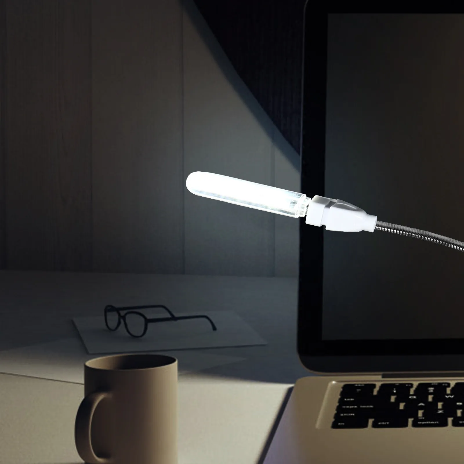 

Гибкая USB-лампа-ночник с 8 светодиодами для компьютера, ноутбука, чтения, прикроватная, портативная USB-лампа, атмосферный светильник