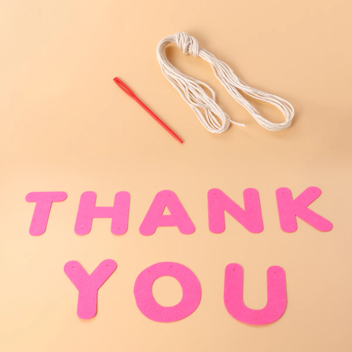 

Party Supplies Wedding Birthday Decoration Accessories Balloon Pink Flower Garlands Thank You Banner