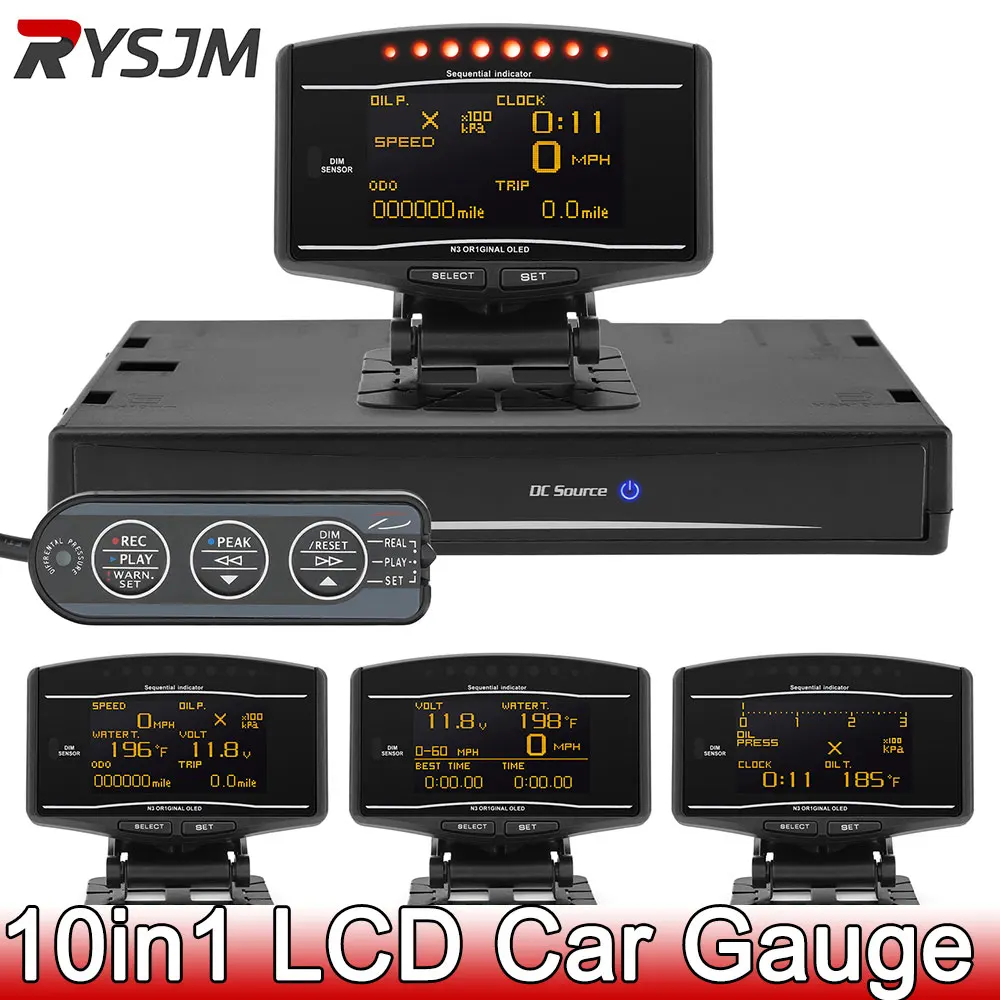 10IN1 Boost Gauge W…