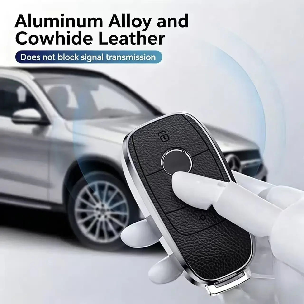 Metal Car Remote Key Case Cover Shell Fob For Mercedes Benz A B C E R Class GLS GLA GLK GLC CLS CLA AMG W204 W205 W212 W463 W176