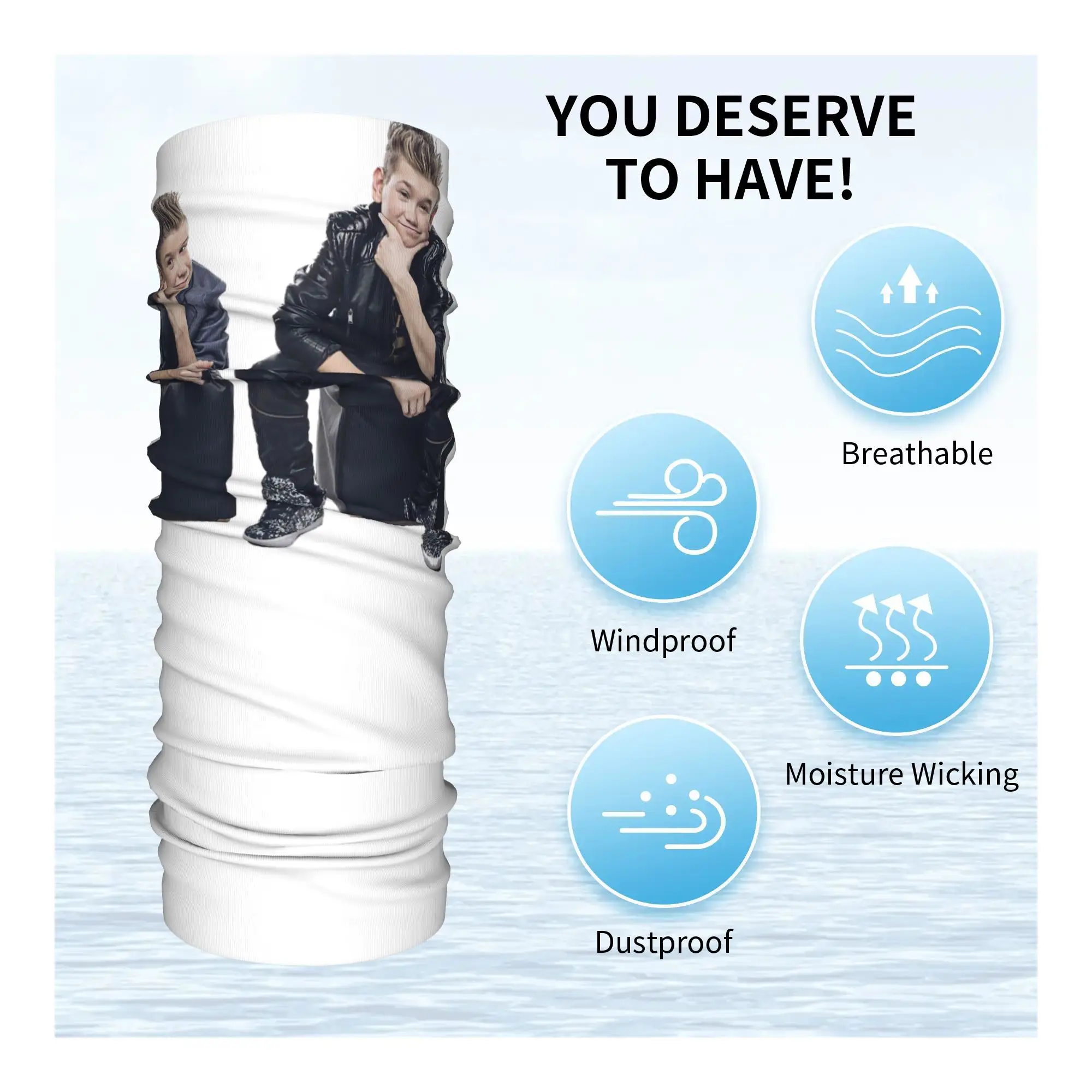 Marcus e Martinus Suécia Noruega Eurovision Bandana Capa de Pescoço Impresso Lenço Facial Headwear Esportes ao Ar Livre Para Homens Mulheres Adultos