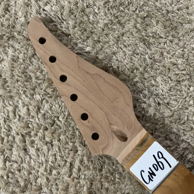 Roased Maple No LOGO ST Model  Electric Guitar Neck 22 Frets Scales Length 648mm Shell Dot Inaly DIY Guitar Parts GN069