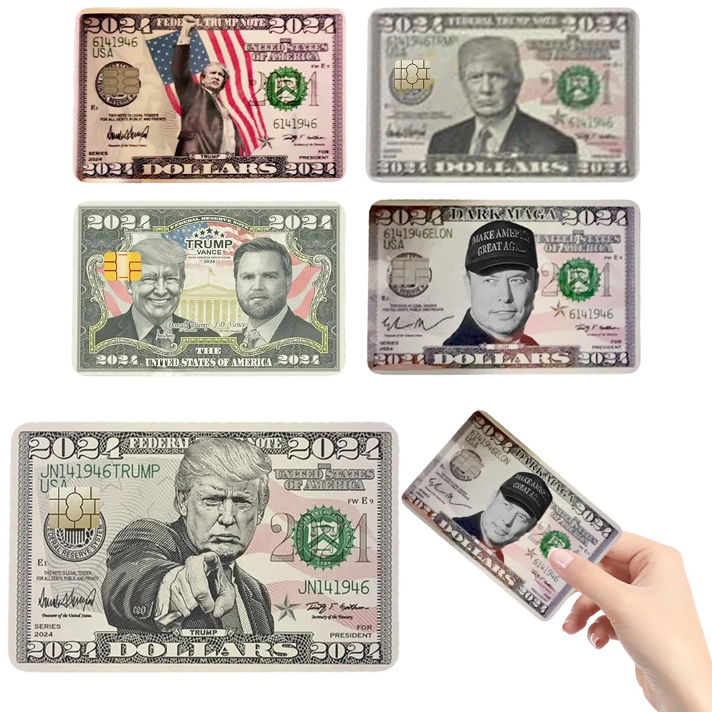 1-10PCS Trump Credit Card Skin Sticker Trump Debit Card Sticker Cover Donald Trump 2024 Credit Card Skin Trump Credit Card Skin