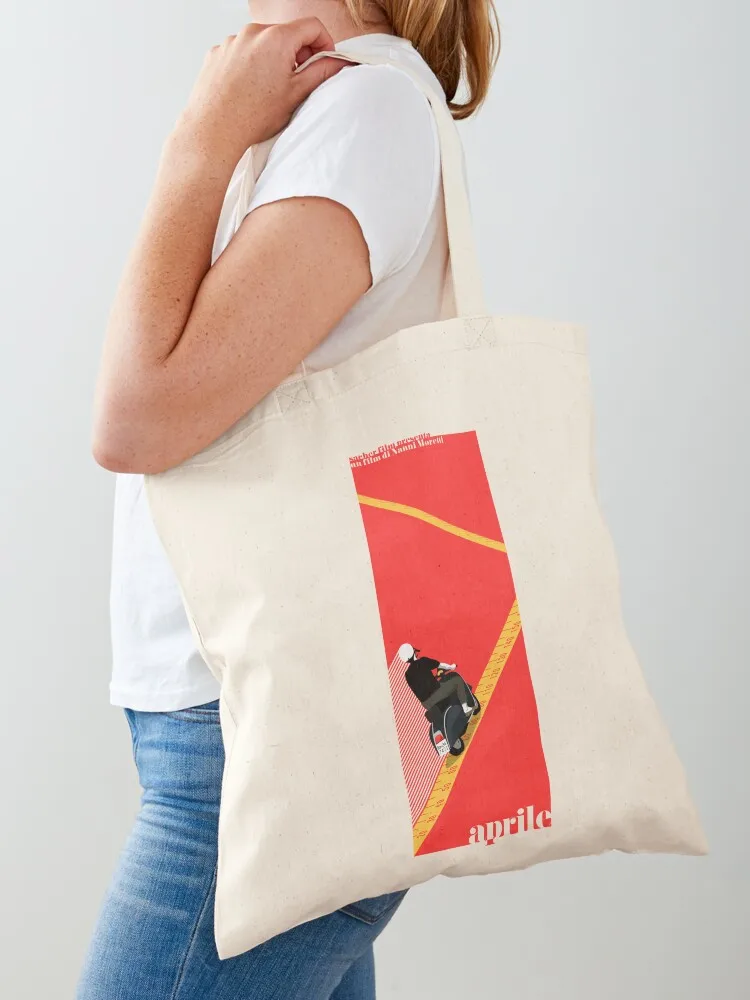 

Nanni Moretti's Aprile Tote Bag shopper bag women canvas Shopper handbag canvas bags Customizable tote bag