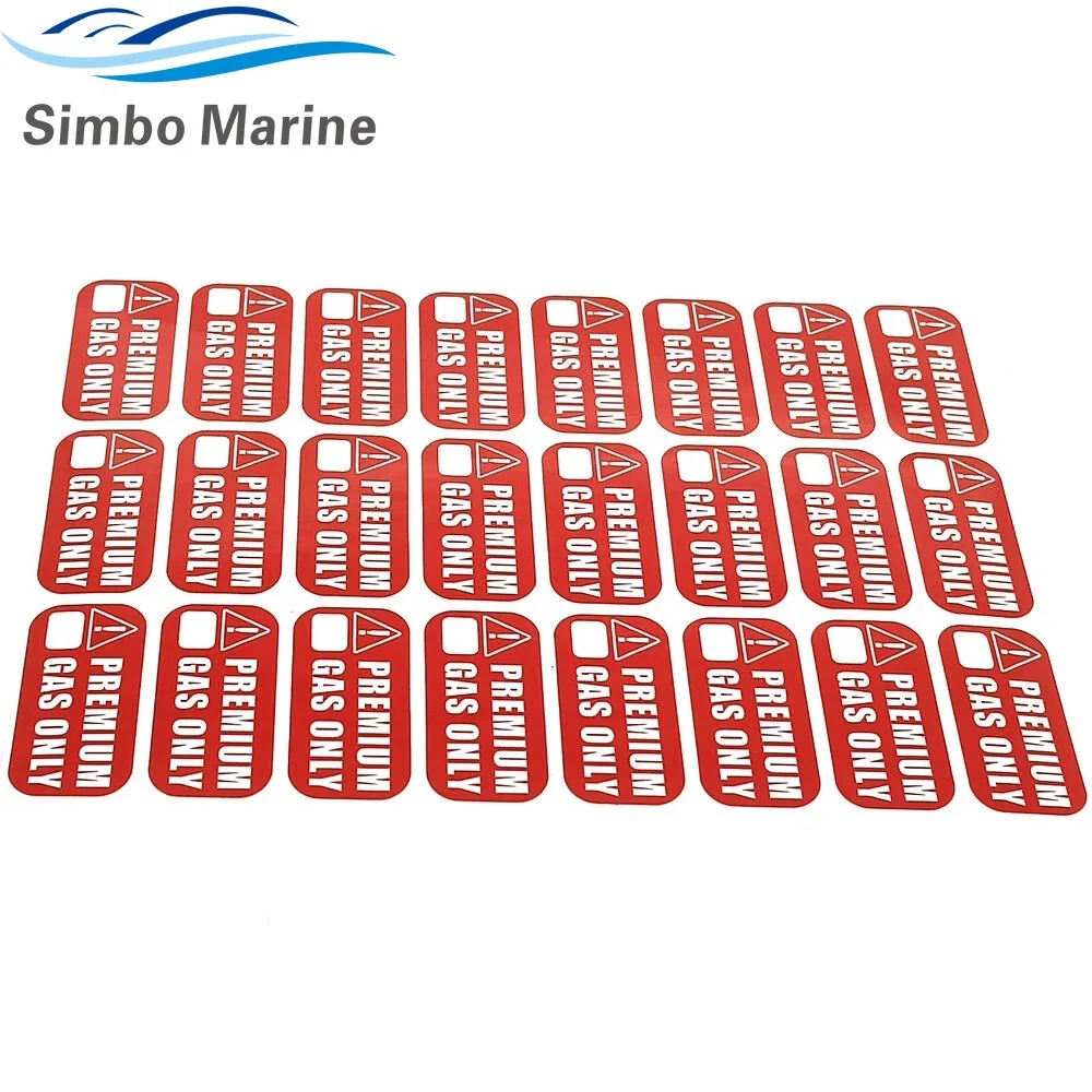 24PCS 1'' X 2'' Premium Fuel Only Sticker, 91 Octane Sticker for ATVs, Sports and Race Cars 1'' X 2''