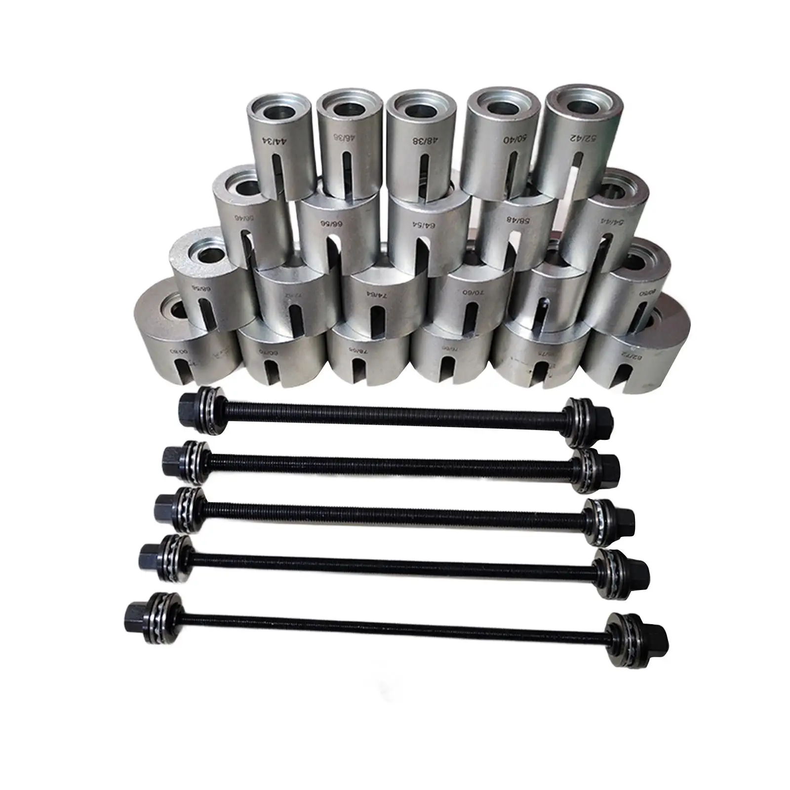 

Bearings Removal Sleeve Kit 28 Pieces Portable Press and Pull Auto Maintenance Tool Set for Mechanic Workshop