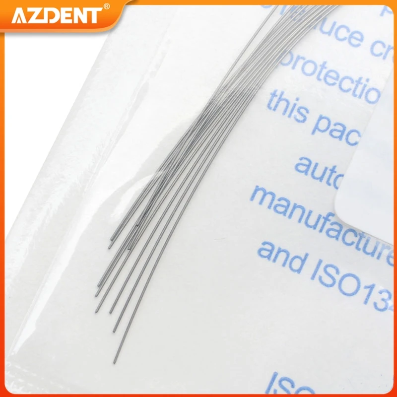 10PCS/Pack AZDENT Dental Orthodontic Heat Thermal Activated Niti Round Rectangular Arch Wires Ovoid Form Archwire Upper Lower