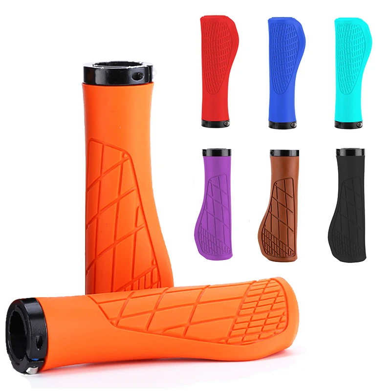 Bicycle Handlebar Grip Ergonomic Mountain Bike Grips Rubber MTB Cuffs Shock Absorbing Bike Handle Cycling Accessories