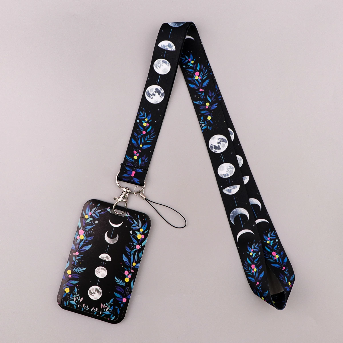 Cartoon Lanyards for Keys Quotation Neck Strap Moon ID Card Cell Phone Straps Badge Holder DIY Hang Rope Keychain Accessories