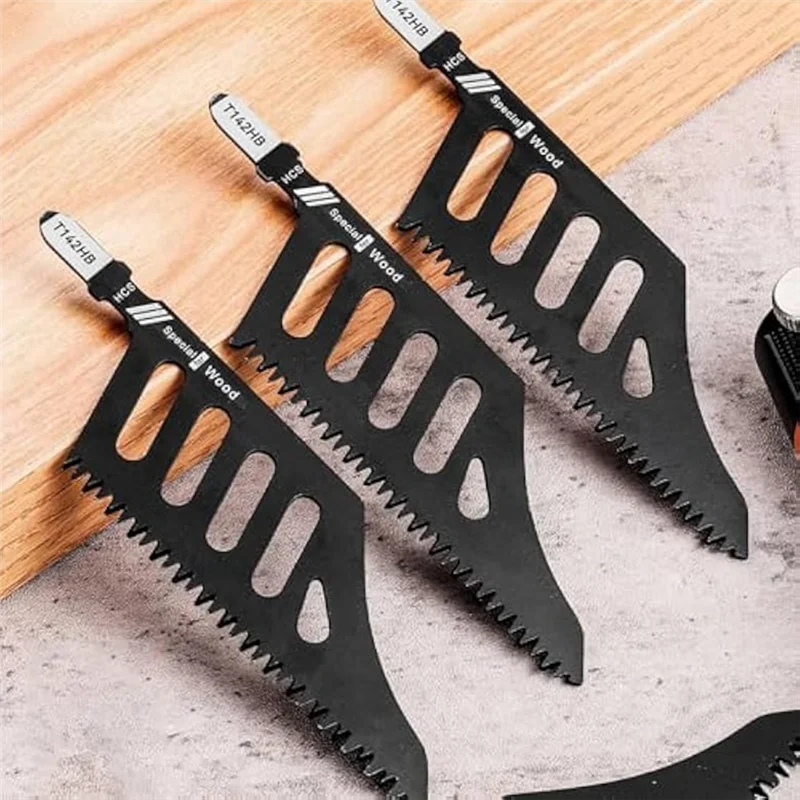 ABJY-лобзик из высокоуглеродистой стали, пильное полотно для промывки, набор из 5 предметов с ручкой для софт-дерева, дробной фанеры, нерегулярные кривые