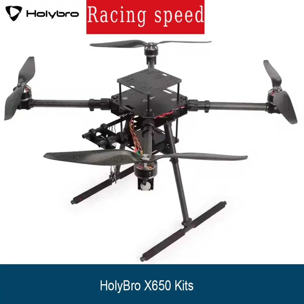 

Holybro X650 ARF Multirotor Kit, Carbon Fiber Frame with N4014 KV330 Motor & Tekko32 45A ESC for FPV Heavy Lift UAV & Mapping