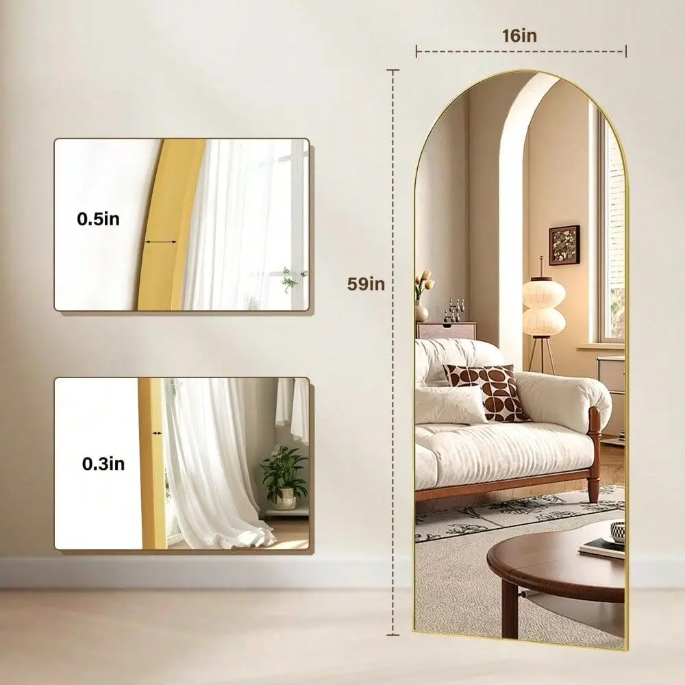 X 16 Arched FullLength Mirror Floor Mirror Standing FullLength Mirror
