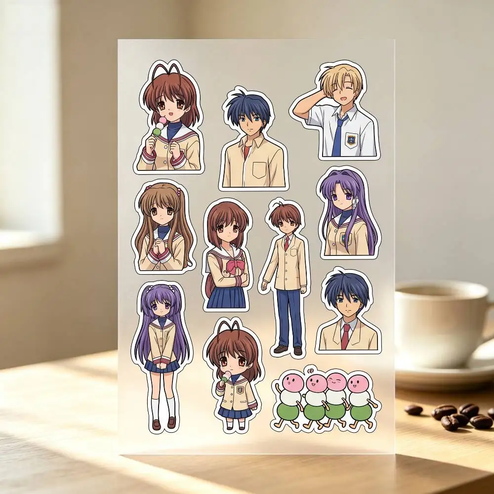 Popular Anime C-CLANNAD Stickers Auto Body Bumper Windows Motorcycle Laptop Walls Vinyl Decal Car Tuning Accessories