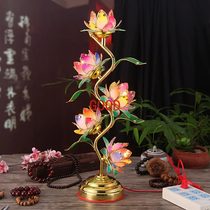 

Lotus Lamp Buddha Front Light Supply Lamp S-shaped Lotus Lamp Buddhist