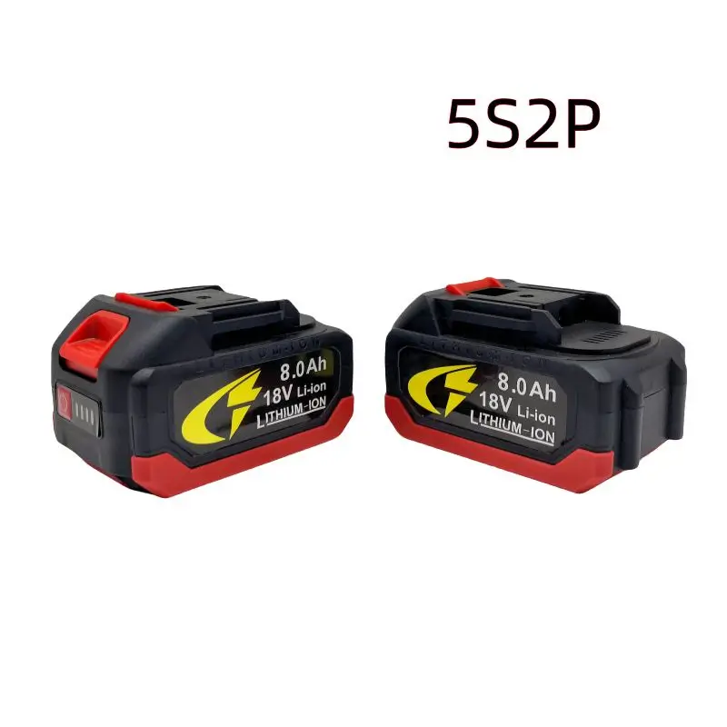 The 5S2P 18V 18650 lithium battery is suitable for charging the Makita 8.0Ah high current and high-power battery. Charger.