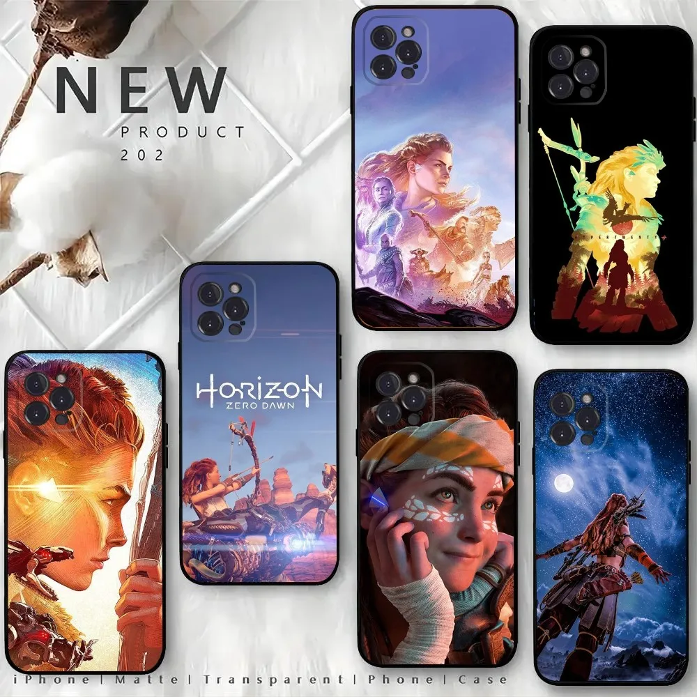 Game H-Horizon A-Aloy Phone Case For iPhone15,14,13,12 Mini 11 Pro XR,X,XS,MAX 6S,7,8 Plus Silicone Cover Soft Black