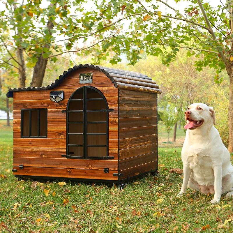 

Outdoor Dog Nest, De, Outdoor W Villa, Dog House, Rainproof and Cold proof, All Seasons Universal, Winter