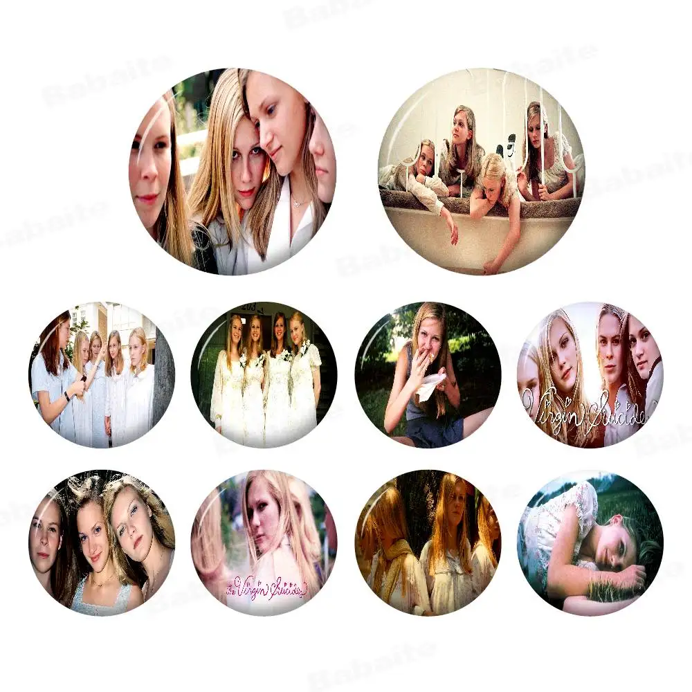 The Virgin Suicides Film 32/44/58mm Round Cartoon Brooches Handmade Pins for Backpack Jewelry Accessories Gifts Creative Badge view 3