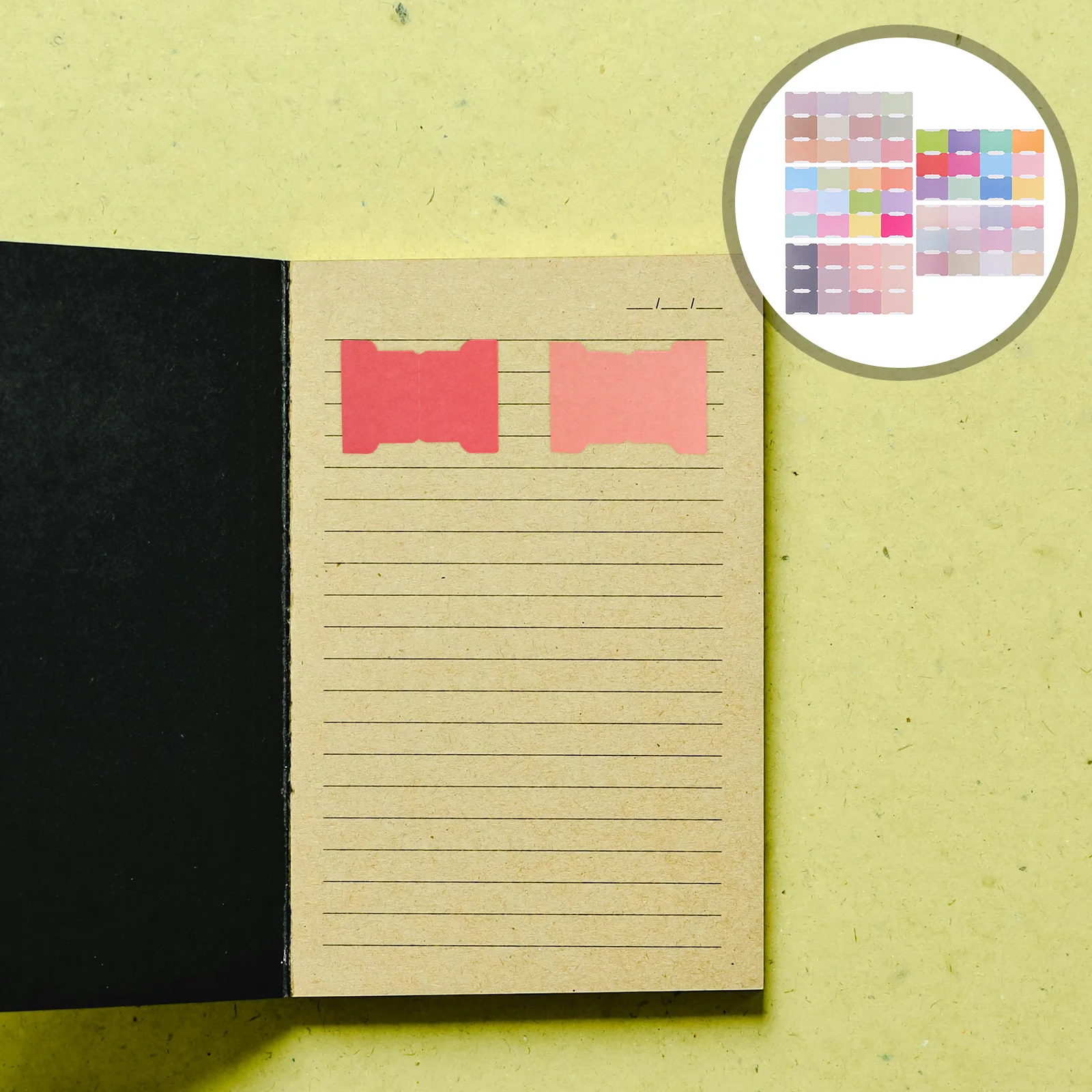 

5 Pcs Index Label Adhesive Tabs Book Page Markers Colorful Stickers Sticky The Sign Note Flags