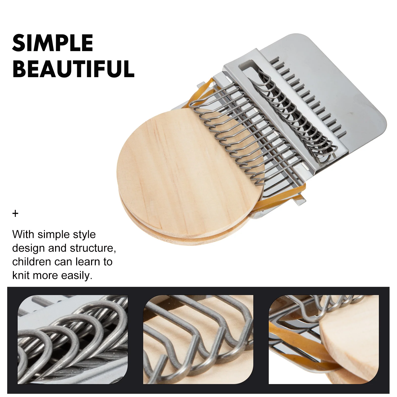 Small Loom Clothes Mending Weaving Toys Jeans Clothing Tools Tapestry Knitting Wooden Machine DIY Kit