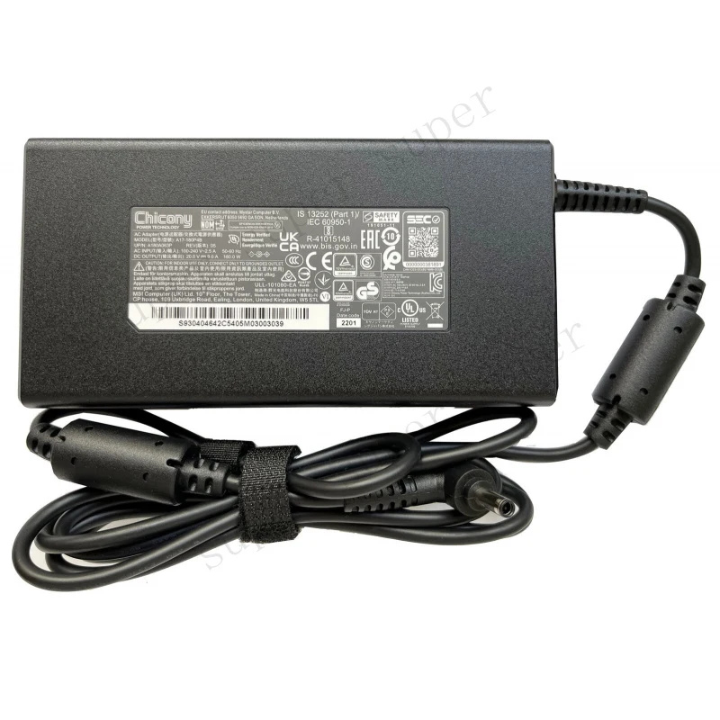 S+   Chicony A17-180P4B 180W 20V 9A AC Adapter Charger For MSI GF75 10UEK-046XRU