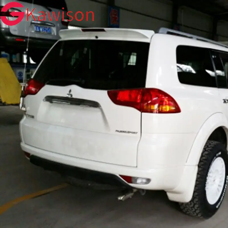 For Mitsubishi pajero sport Spoiler 2008-2014 High Quality ABS Material Car Rear Wing Primer Color Rear Spoiler