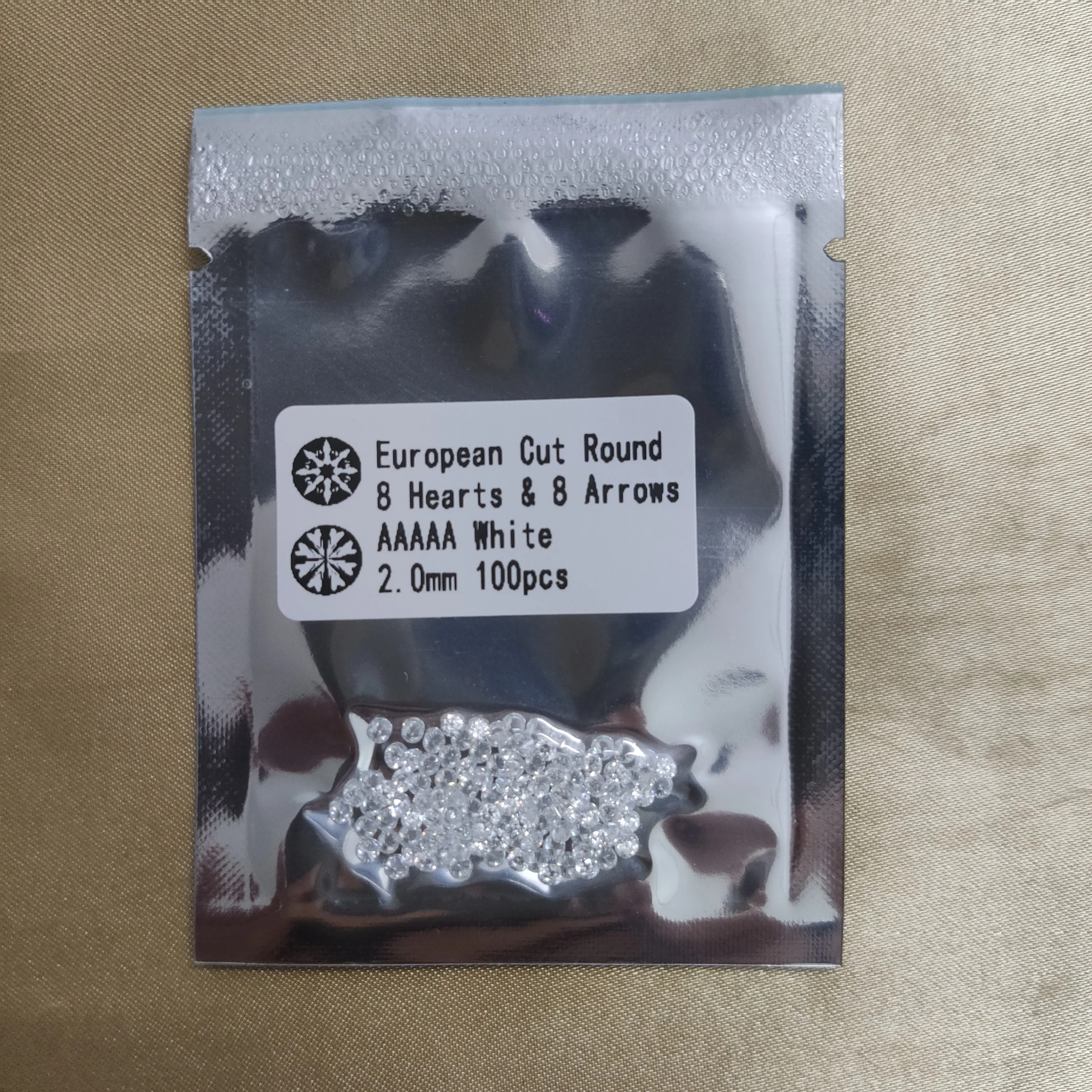 0,7 ~ 2,5 mm 100 Stück ~ 10000 Stück 5A kleine Zirkon-Edelsteinperlen, runde weiße Zirkonia-Steine, runder Brillantschliff, lose CZ-Steine – Detail 5