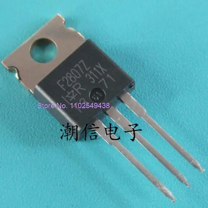 10 PZ/LOTTO IRF2807 IRF2807Z 82A 75 V in magazzino