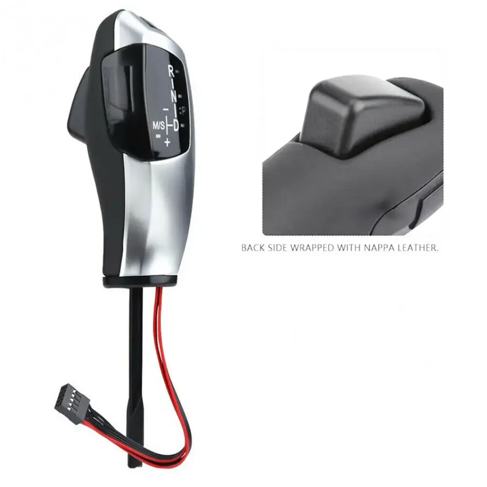 

WXZOS Серебряная светодиодная ручка переключения передач для E81 E82 E84 E87 E88 E89 E90 E91 E92 E93